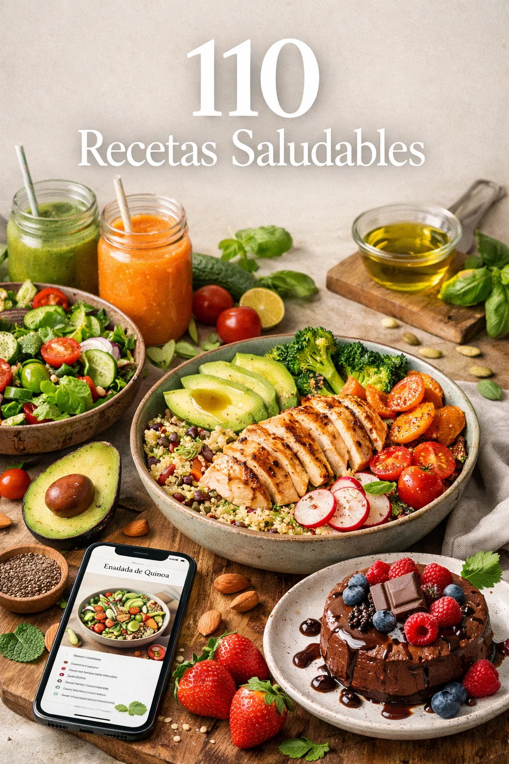 110 recetas saludables.